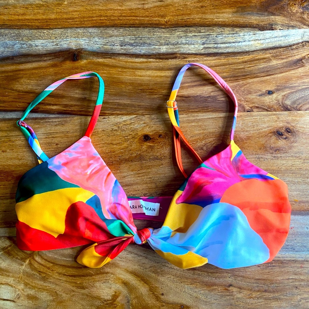 Multi colored Mara Hoffman bikini top